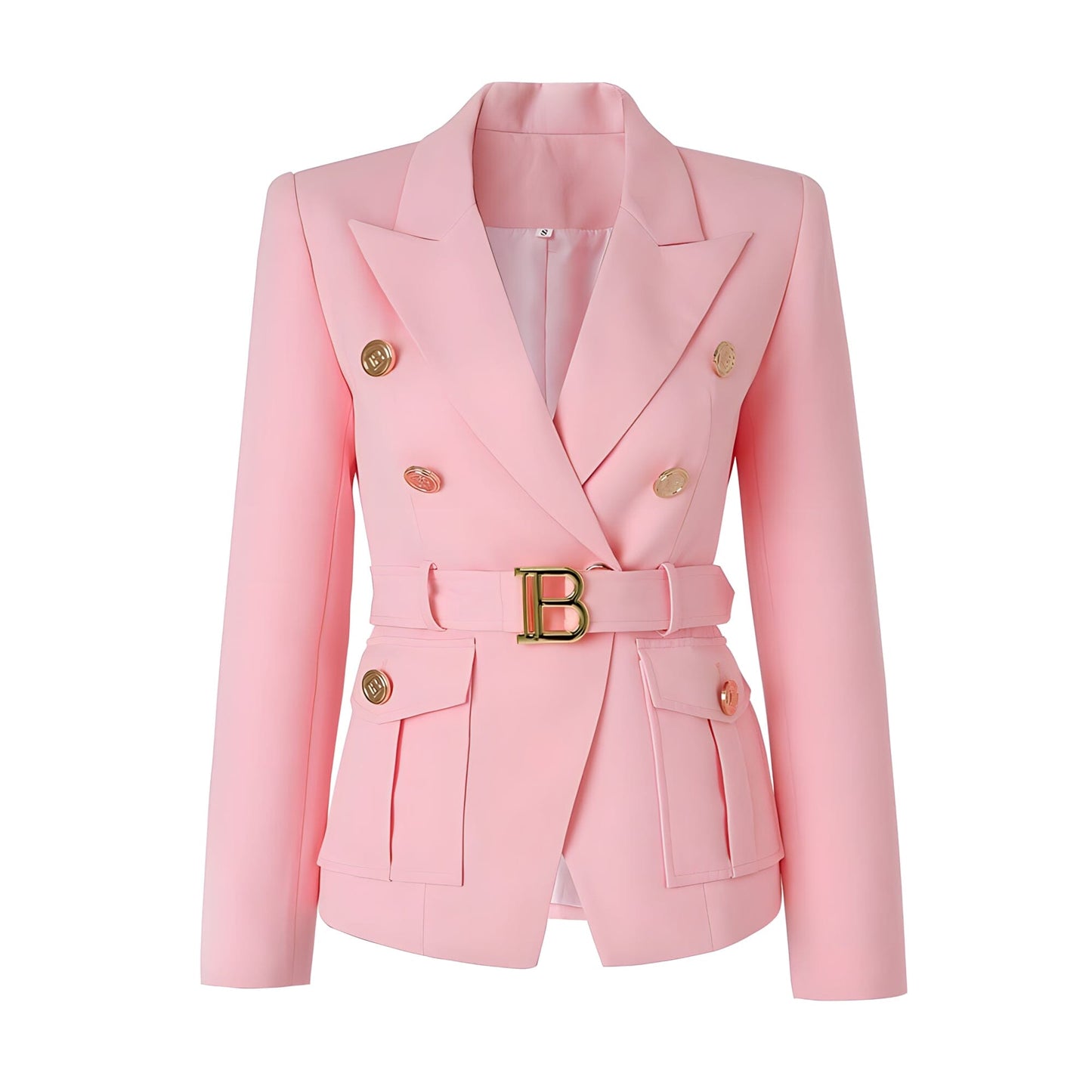 The Bey Long Sleeve Belted Blazer - Multiple Colors - 0 - DINIBLO 