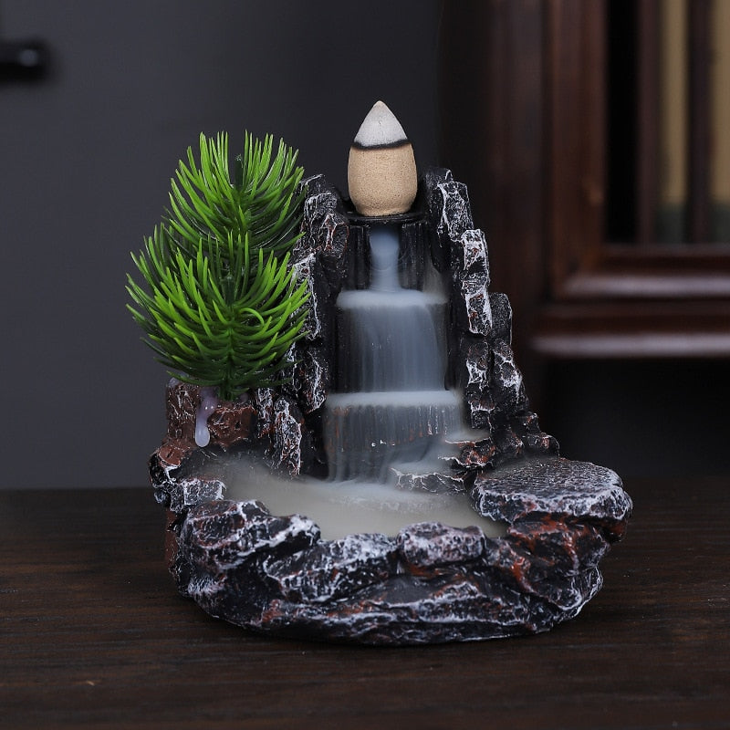 Mountain River Waterfall Backflow Incense Burners - Incense Holders - DINIBLO 