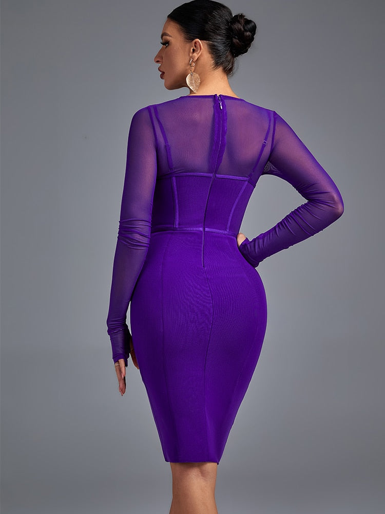 Mesh Sexy Bandage Dress - Dresses - DINIBLO 