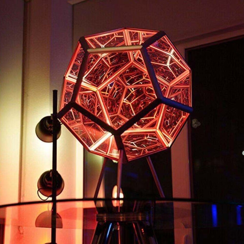 Dodecahedron Infinite Table Lamp Night Light - Lamps - DINIBLO 