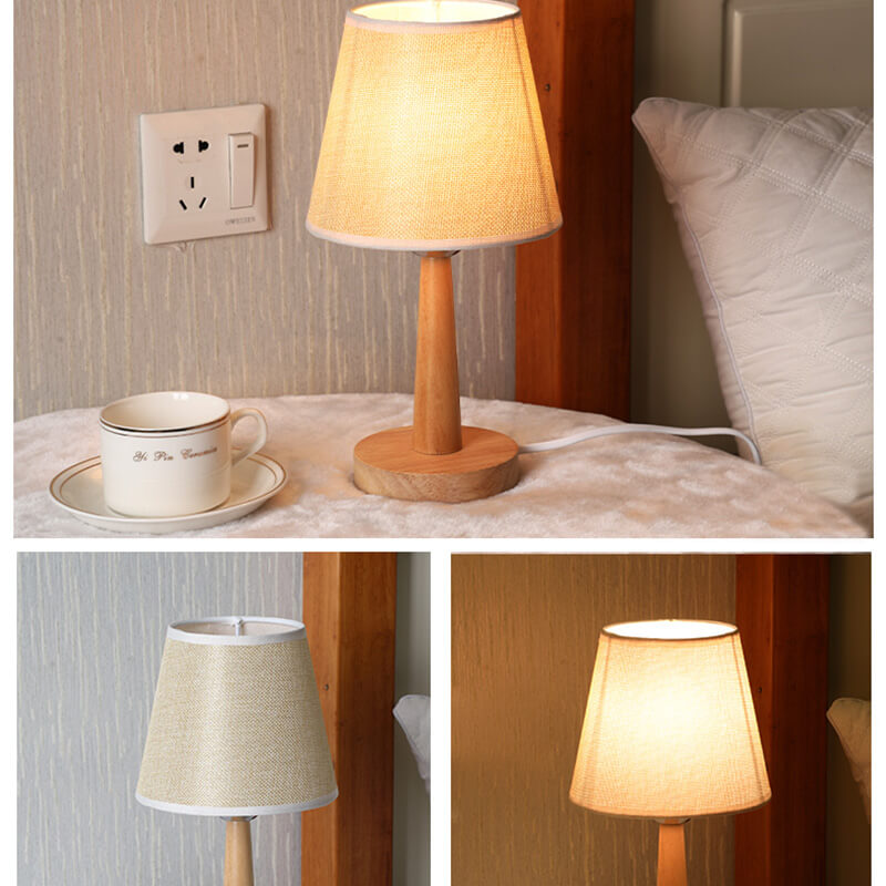 Simple Raw Wood Table Lamp - Table Lamp - DINIBLO 