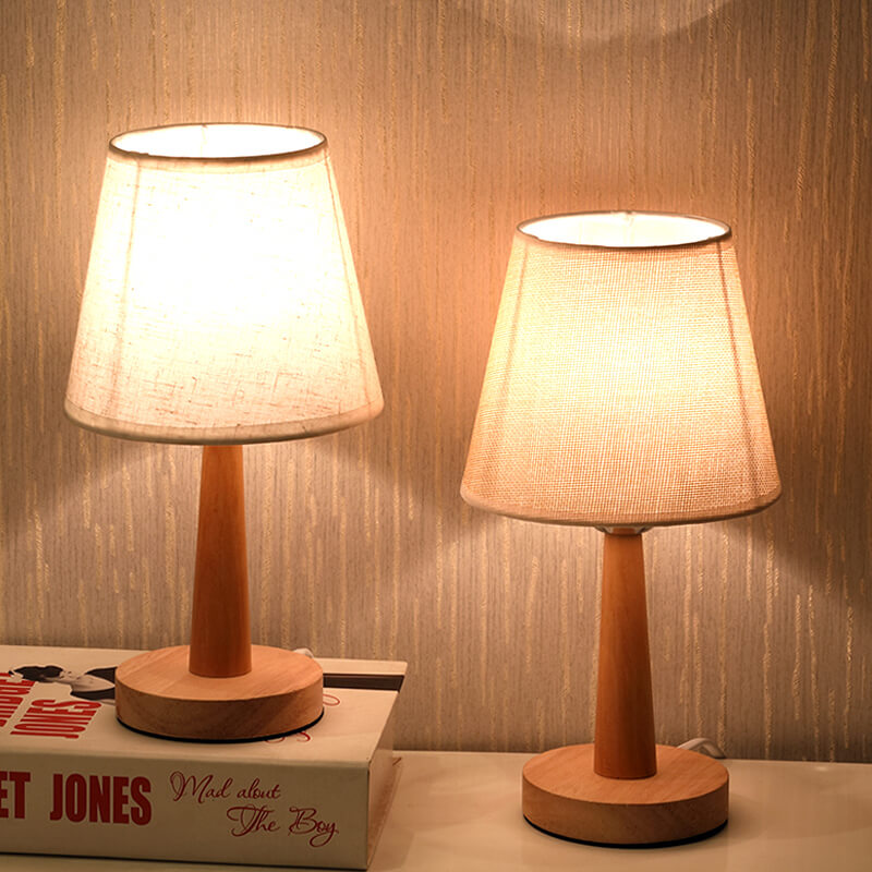 Simple Raw Wood Table Lamp - Table Lamp - DINIBLO 