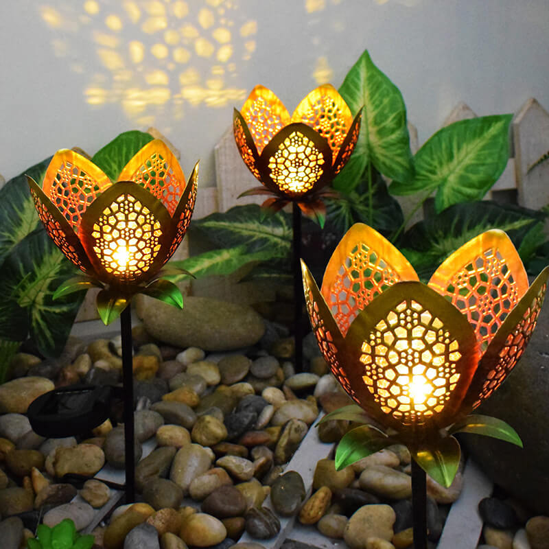 Solar Iron Flower Outdoor Decorative Light - Outdoor Decorative Light - DINIBLO 