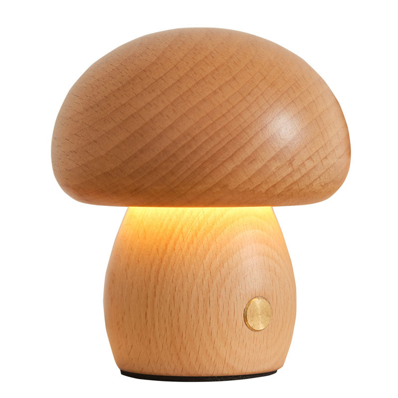 Solid Wood Mushroom Lamp - LAMP - DINIBLO 