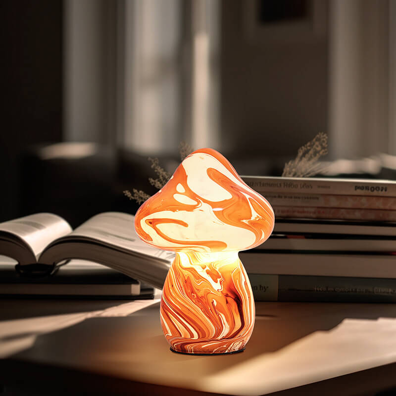 Stained Glass Mushroom Lamp - LAMP - DINIBLO 