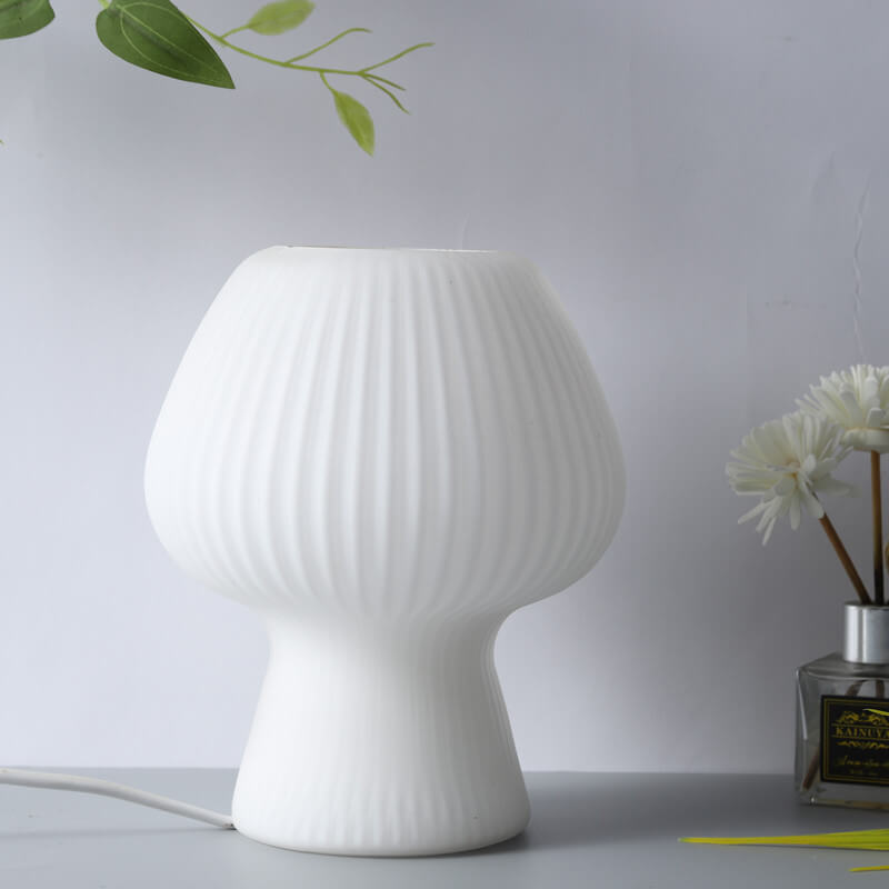 Striped Mushroom Glass Table Lamp - Table Lamp - DINIBLO 