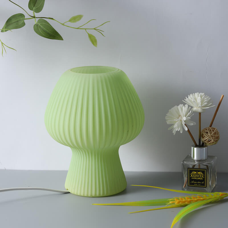 Striped Mushroom Glass Table Lamp - Table Lamp - DINIBLO 