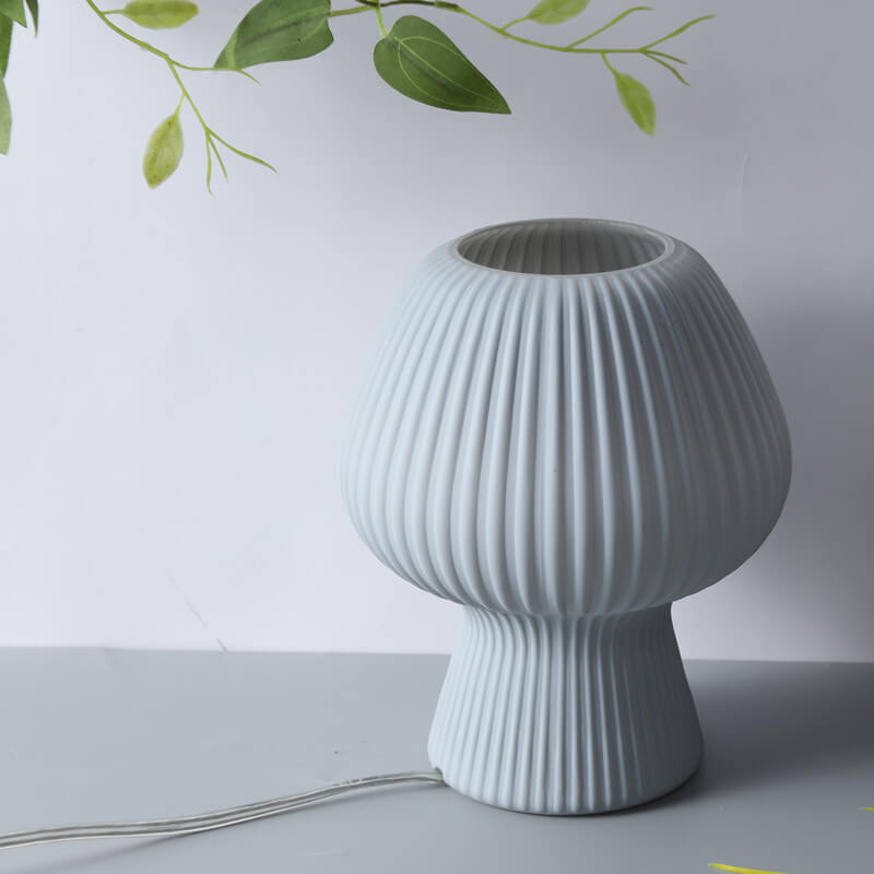 Striped Mushroom Glass Table Lamp - Table Lamp - DINIBLO 