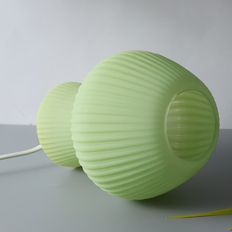 Striped Mushroom Glass Table Lamp - Table Lamp - DINIBLO 