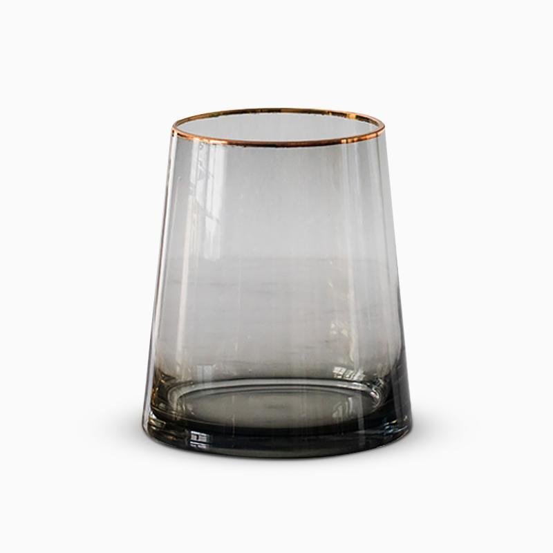 Cylinder Glass Hydroponic Cone Vases Blue Black Vases - Home Decor > Home Accessories > Vases - DINIBLO 