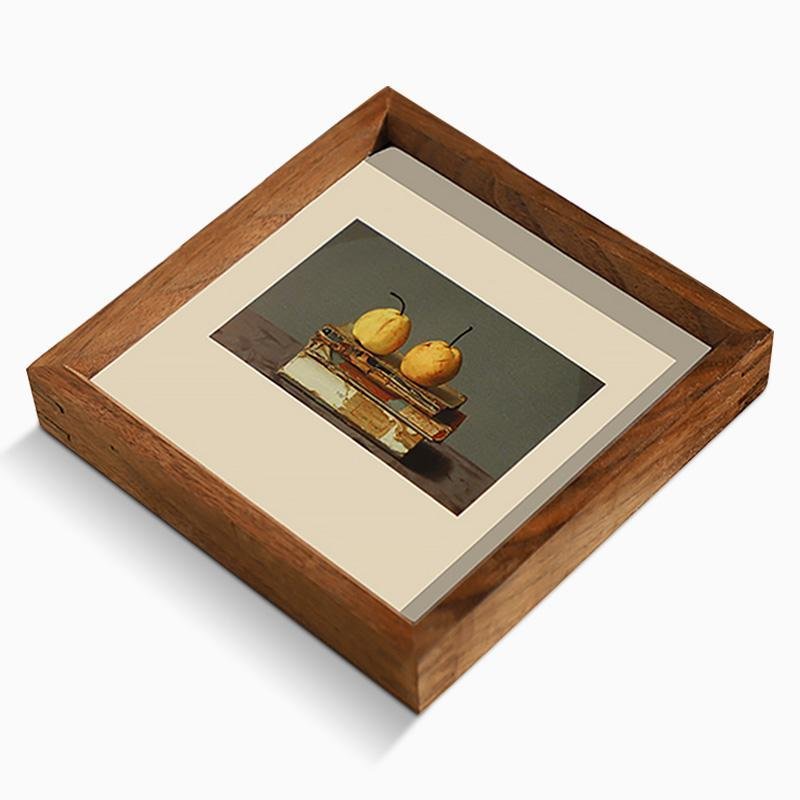 6'' x  8'' Rectangular Nut Brown Wood Picture Frames - Home Decor > Home Accessories > Picture Frames - DINIBLO 