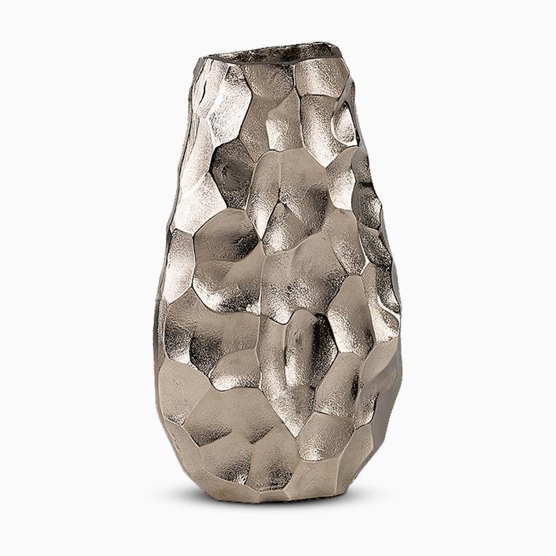 Irregular Shape Flower Vases Decorative Tabletop Silver Vases - Home Decor > Home Accessories > Vases - DINIBLO 