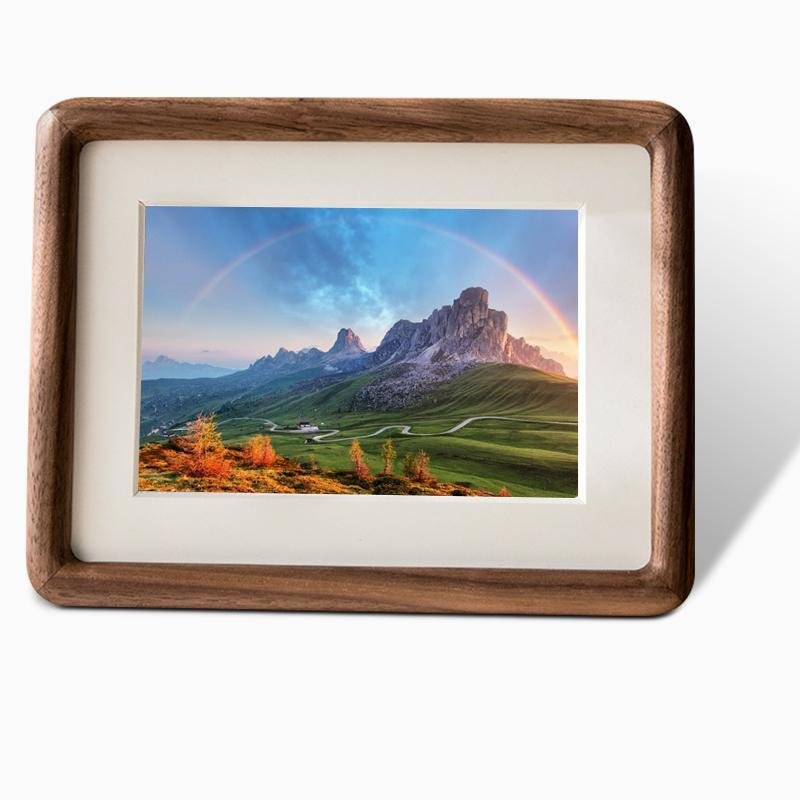 4'' x 6'' Rectangular Wood Nut Brown Burlywood Picture Frames - Home Decor > Home Accessories > Picture Frames - DINIBLO 