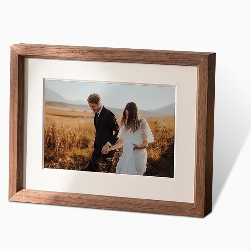 4''x 6'' Rectangular Wood Nut Brown Picture Frames - Home Decor > Home Accessories > Picture Frames - DINIBLO 