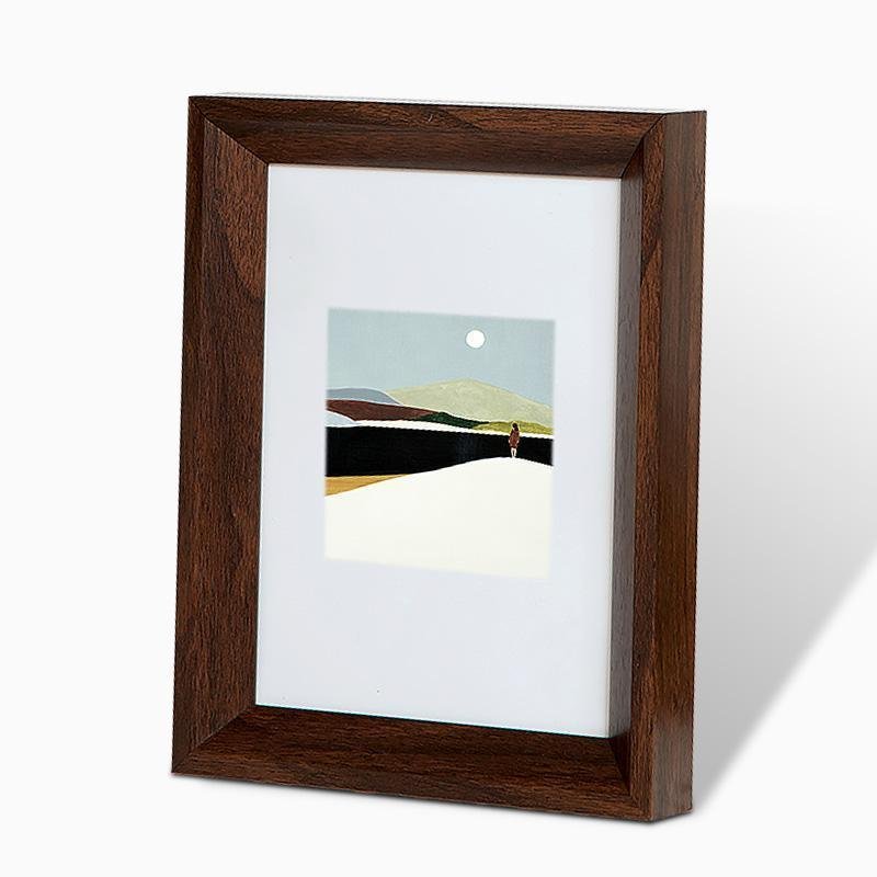 4'' x 6'' Rectangular Resin White Black Nut Brown Burlywood Picture Frames - Home Decor > Home Accessories > Picture Frames - DINIBLO 