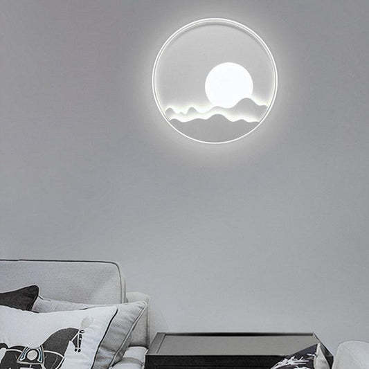 Modern LED Moon Patterned Wall Sconce - Lighting > Wall Lights > Wall sconces - DINIBLO 