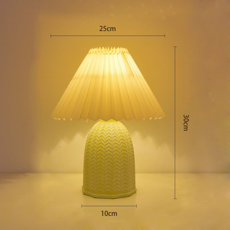 Vintage Pleated Fan Table Lamp - Table Lamp - DINIBLO 