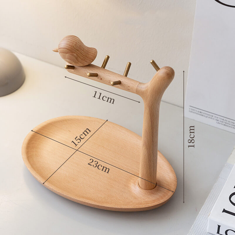 Wooden Bird Desktop Storage Rack - Storage - DINIBLO 