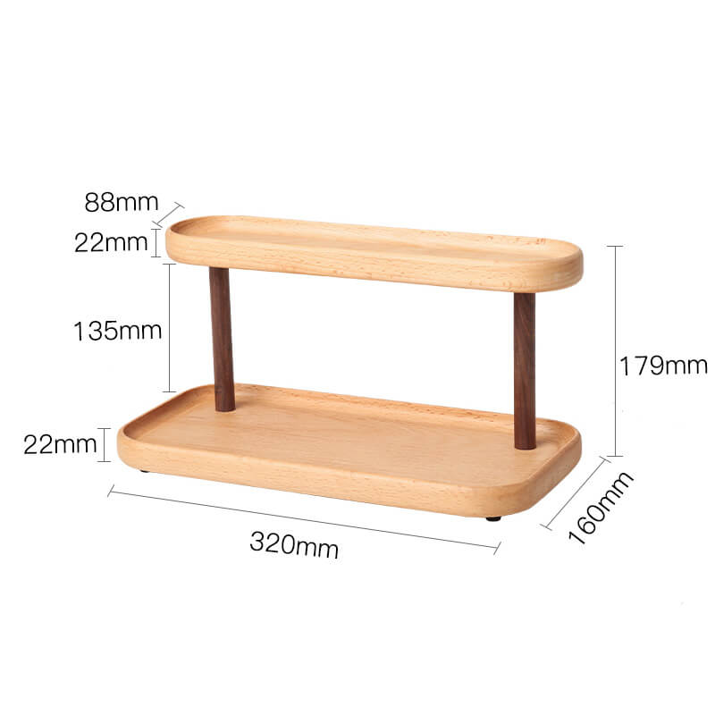 Wooden Jewelry Desktop Storage Rack - Storage - DINIBLO 