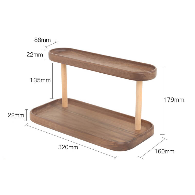 Wooden Jewelry Desktop Storage Rack - Storage - DINIBLO 