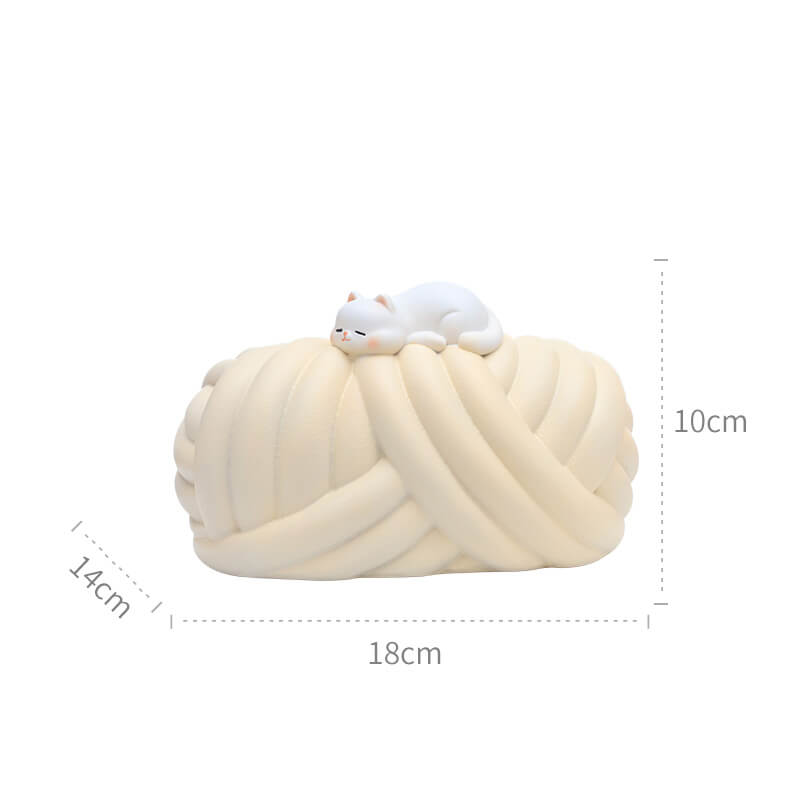 Wool Ball Ceramic Tissue Box - Tissue Box - DINIBLO 