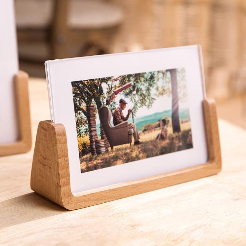 4''x 6'' Rectangular Wood Base Picture Frames - Home Decor > Home Accessories > Picture Frames - DINIBLO 