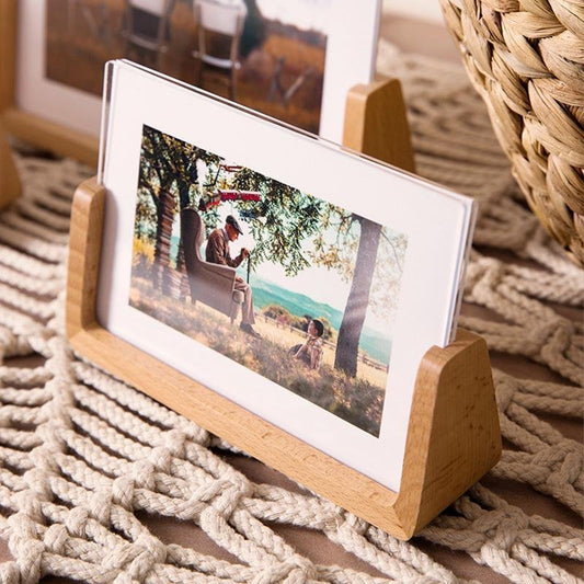 4''x 6'' Rectangular Wood Base Picture Frames - Home Decor > Home Accessories > Picture Frames - DINIBLO 