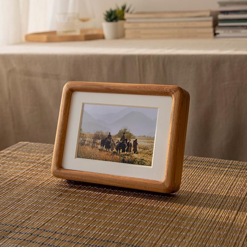 4'' x 6'' Rectangular Wood Nut Brown Burlywood Picture Frames - Home Decor > Home Accessories > Picture Frames - DINIBLO 