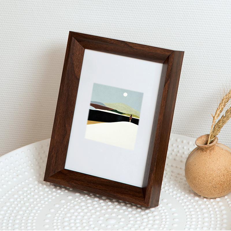 4'' x 6'' Rectangular Resin White Black Nut Brown Burlywood Picture Frames - Home Decor > Home Accessories > Picture Frames - DINIBLO 