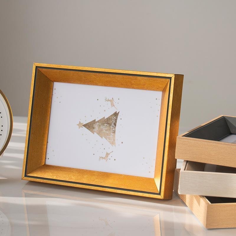 4'' x 6'' Rectangular Resin Yellow Blue Beige Frame Picture Frames - Home Decor > Home Accessories > Picture Frames - DINIBLO 