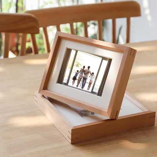 4'' x 6'' Rectangular Burlywood Picture Frames with Desktop Wall Hanging Decoration - Home Decor > Home Accessories > Picture Frames - DINIBLO 