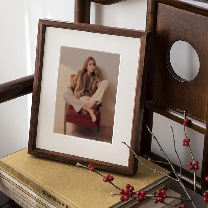 4''x 6'' Rectangular Wood Nut Brown Picture Frames - Home Decor > Home Accessories > Picture Frames - DINIBLO 