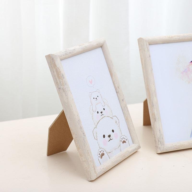 6'' x 8''  Nordic Style Rectangular Yellow Beige Picture Frames - Home Decor > Home Accessories > Picture Frames - DINIBLO 