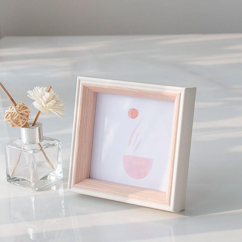 6'' Square Resin Picture Frames with Desktop Wall Hanging Decoration - Home Decor > Home Accessories > Picture Frames - DINIBLO 