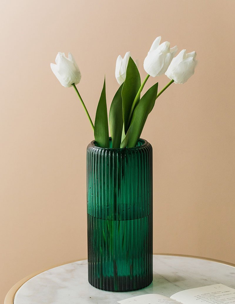 Modern Nordic Style Cylinder Clear Glass Flower Vases - Home Decor > Home Accessories > Vases - DINIBLO 