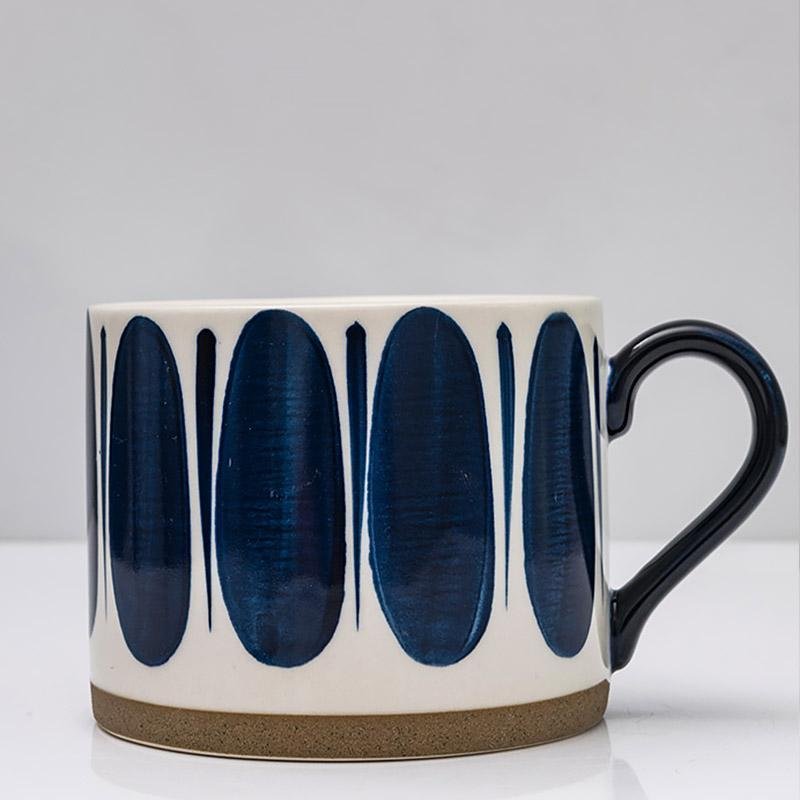 Cup And Lid Stoneware Teacup Coffee Cup Set - Kitchen > Drinkware > Mugs & Teacups - DINIBLO 