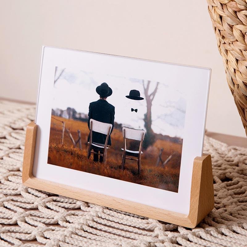 4''x 6'' Rectangular Wood Base Picture Frames - Home Decor > Home Accessories > Picture Frames - DINIBLO 