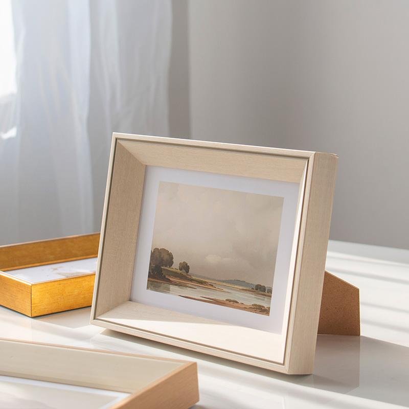 4'' x 6'' Rectangular Resin Yellow Blue Beige Frame Picture Frames - Home Decor > Home Accessories > Picture Frames - DINIBLO 