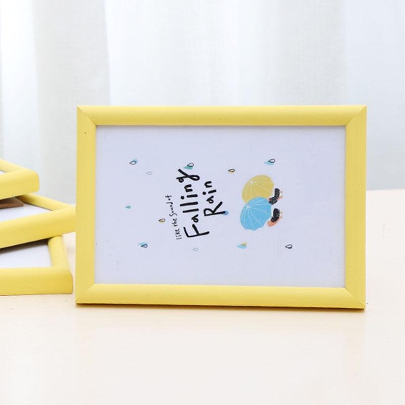 6'' x 8''  Nordic Style Rectangular Yellow Beige Picture Frames - Home Decor > Home Accessories > Picture Frames - DINIBLO 