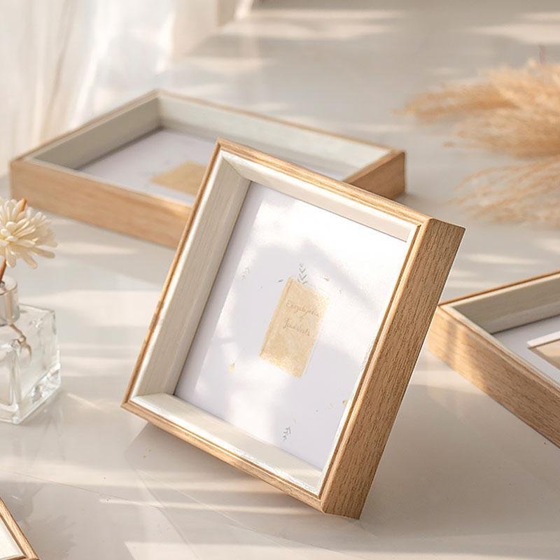 6'' Square Resin Picture Frames with Desktop Wall Hanging Decoration - Home Decor > Home Accessories > Picture Frames - DINIBLO 