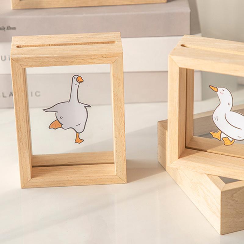 4'' x 6'' Rectangular Wooden Picture Frames with Desktop Wall Hanging Decoration - Home Decor > Home Accessories > Picture Frames - DINIBLO 