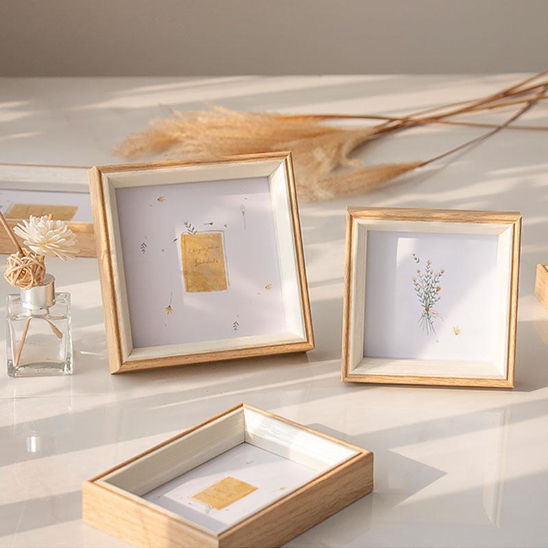 6'' Square Resin Picture Frames with Desktop Wall Hanging Decoration - Home Decor > Home Accessories > Picture Frames - DINIBLO 