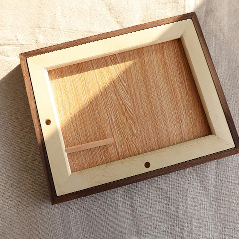 6'' x  8'' Rectangular Nut Brown Wood Picture Frames - Home Decor > Home Accessories > Picture Frames - DINIBLO 