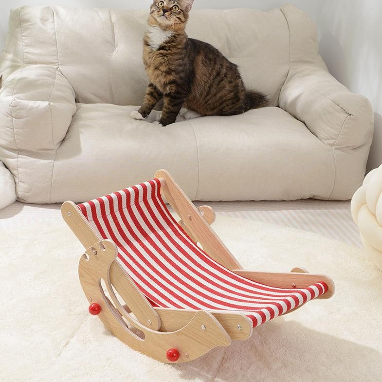 Cat Recliner Chair Solid Wood Multiple Adjustment Levels -  - DINIBLO 