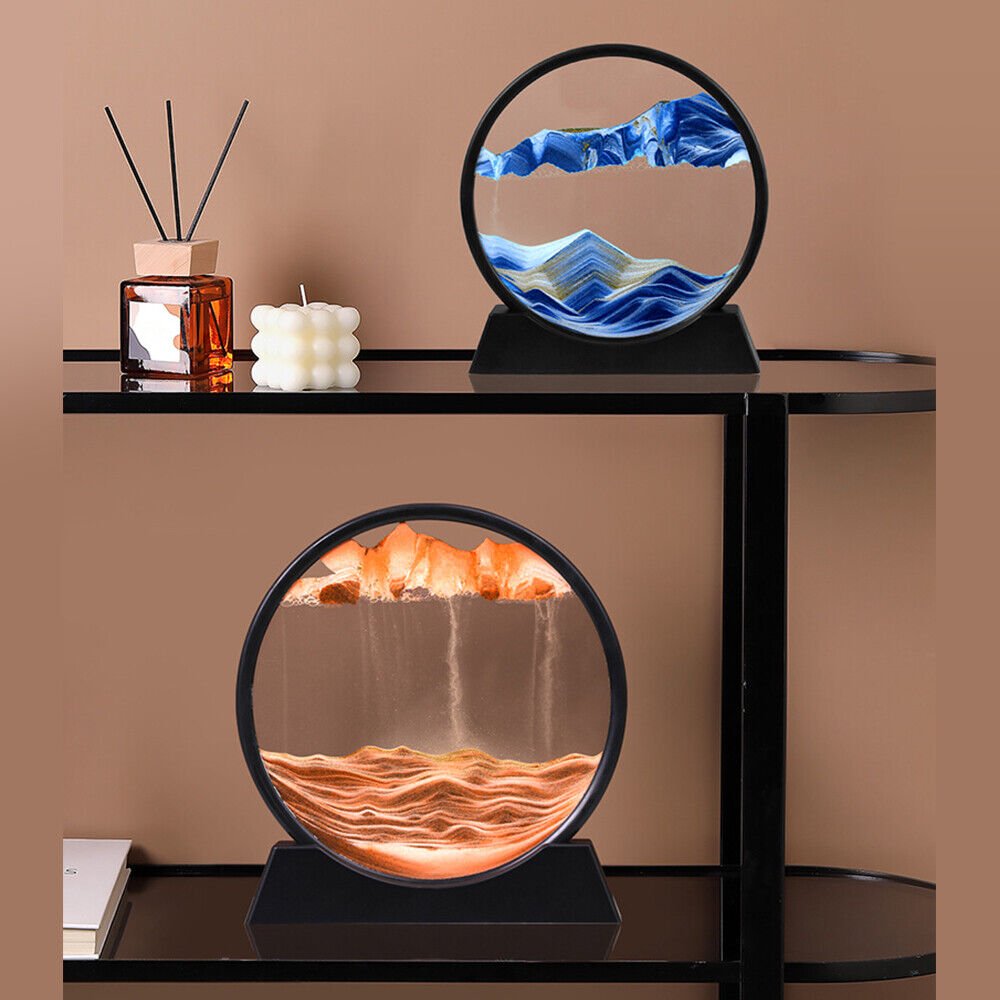 3D Hourglass Deep Sea Sandscape - Posters, Prints, & Visual Artwork - DINIBLO 