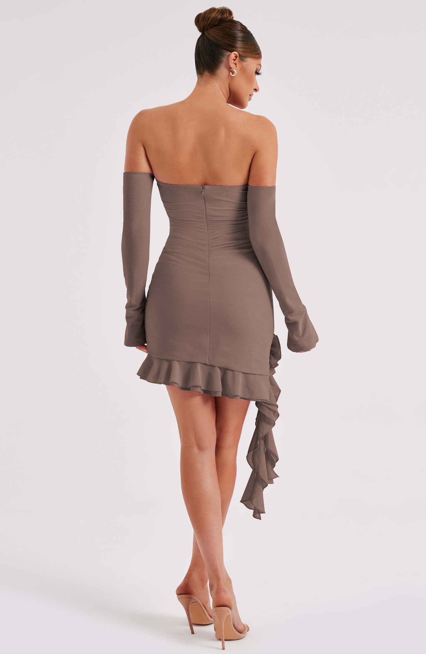 Alix Mini Dress - Chocolate - Dress - DINIBLO 