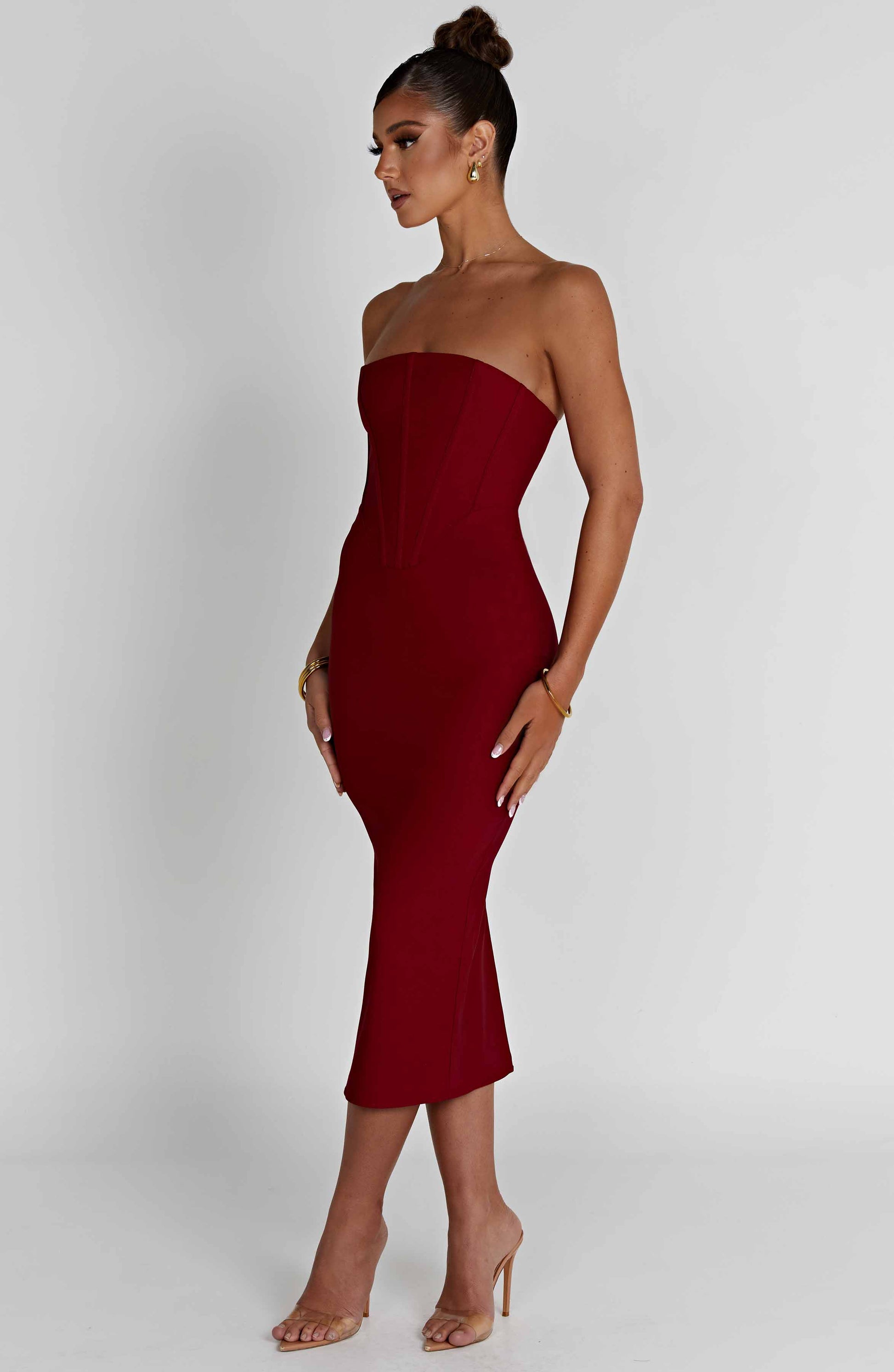 Amore Midi Dress - Red - Dress - DINIBLO 