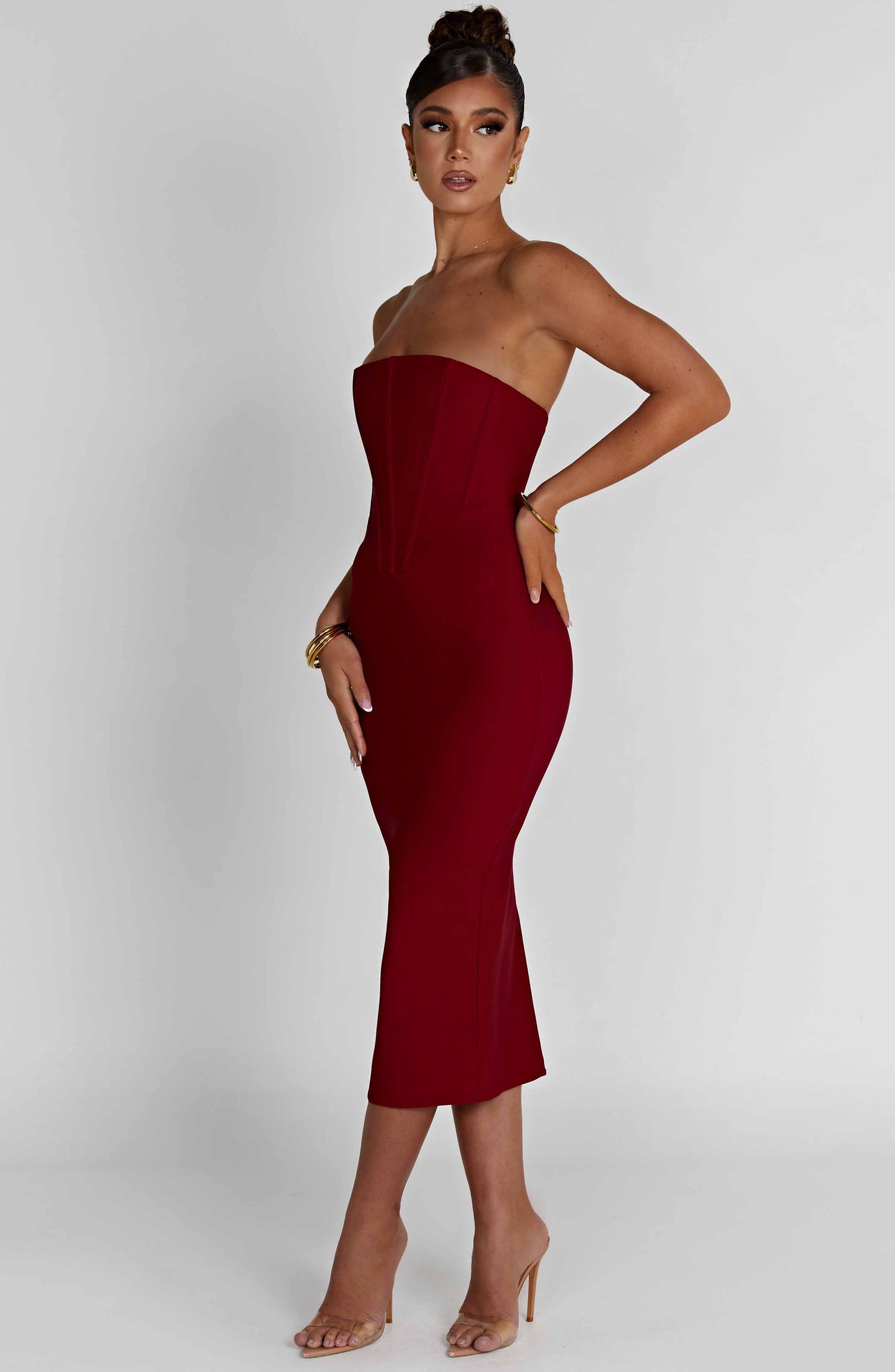 Amore Midi Dress - Red - Dress - DINIBLO 