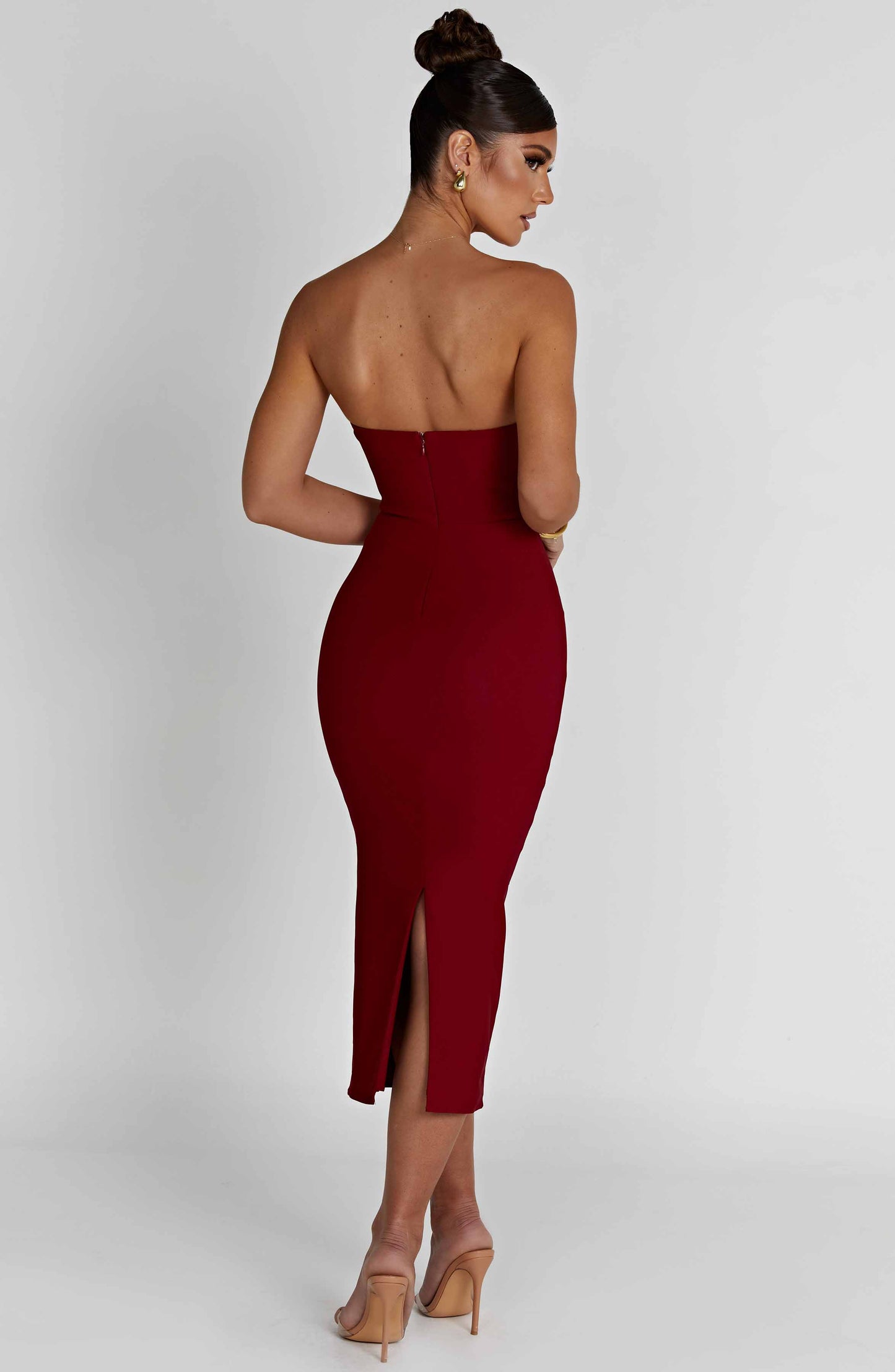 Amore Midi Dress - Red - Dress - DINIBLO 