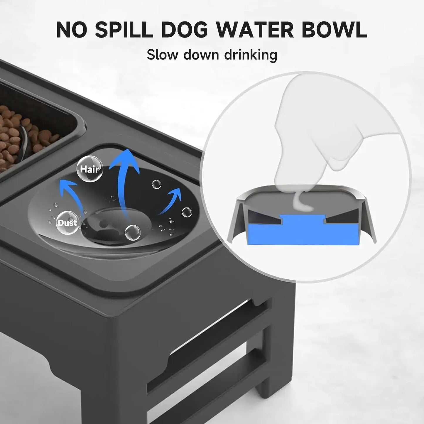 Adjustable Food and Water Bowl - Adjustable Food and Water Bowl - DINIBLO 